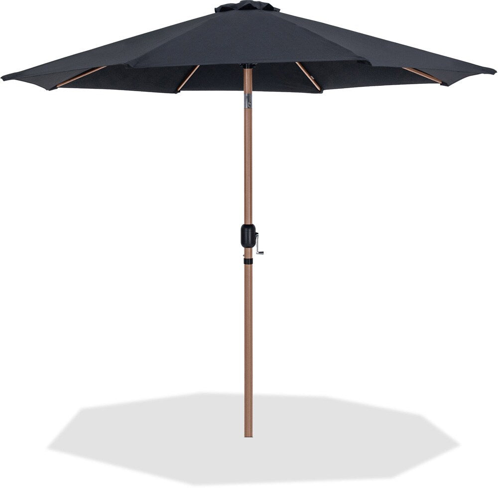 Meridian Furniture - Fiji Black Fabric Patio Umbrellas - 55014Black-U veiw 1
