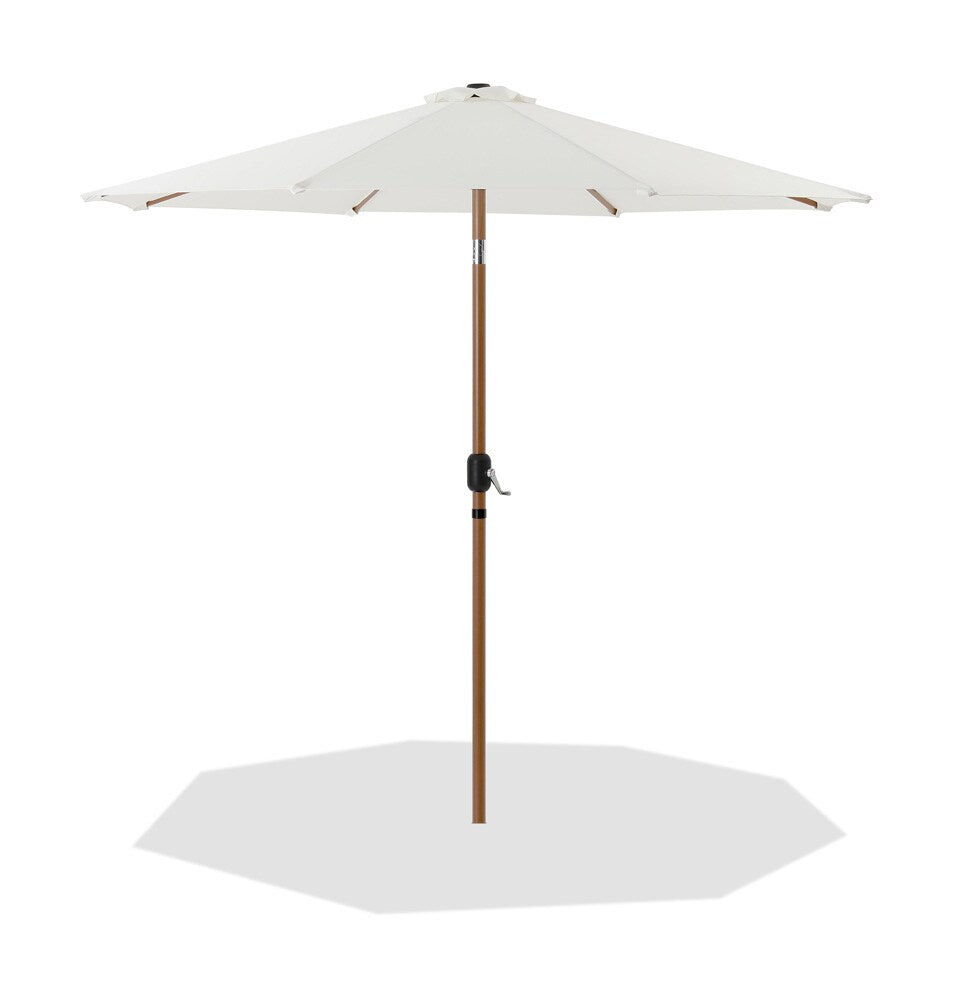 Meridian Furniture - Fiji White Fabric Patio Umbrellas - 55014White-U veiw 1