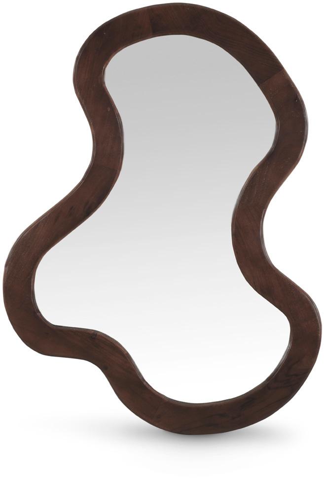 Meridian Furniture - Oblique Brown Mirror - 417Brown-38M veiw 1