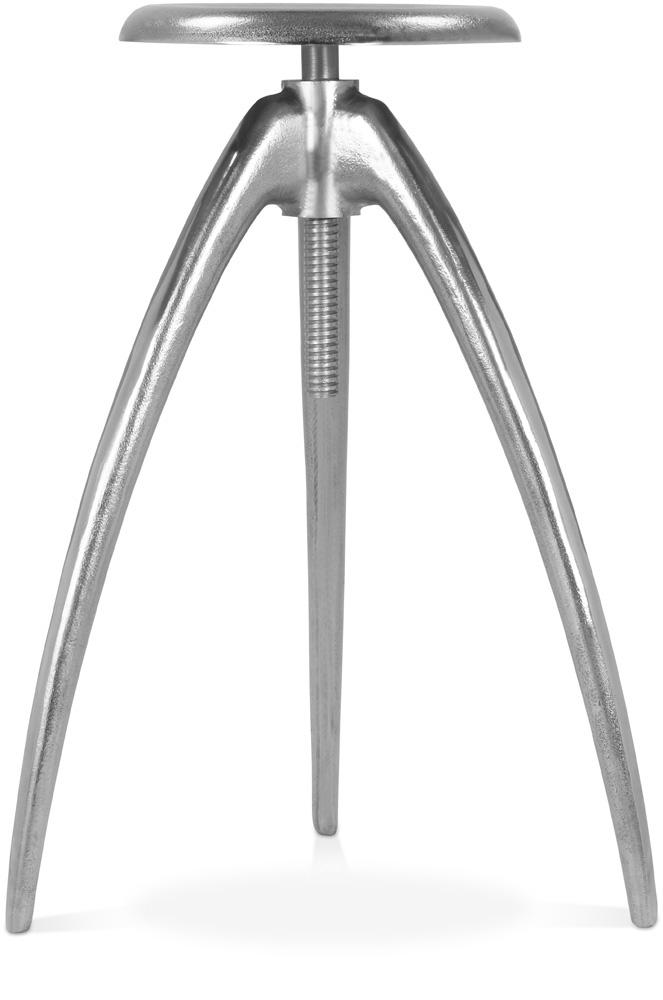 Meridian Furniture - Clara Silver Aluminum Counter/Bar Stool - 937Silver veiw 1