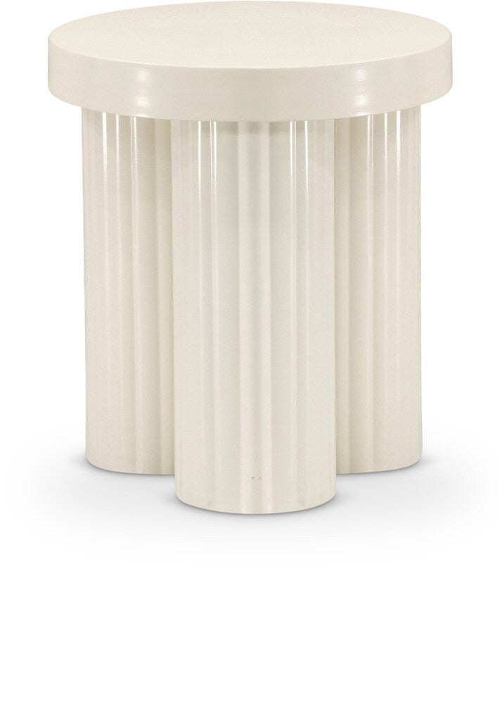 Meridian Furniture - Rhodes Cream End Table - 279Cream-ET veiw 1