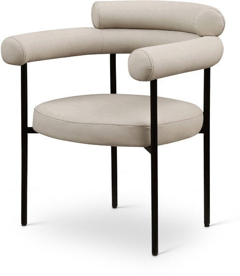 Meridian Furniture - Blake Taupe Vegan Leather Dining Chair (Set of 2) - 847Taupe-C veiw 1