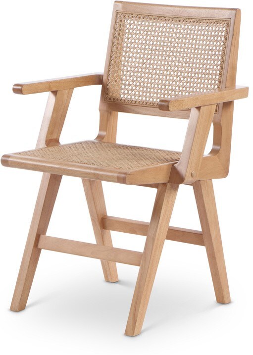 Meridian Furniture - Preston Natural Wood Dining Arm Chair (Set of 2) - 588Natural-AC veiw 1