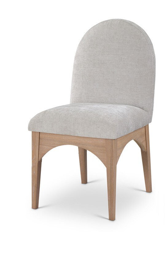 Meridian Furniture - Waldorf Grey Chenille Fabric Dining Chair - 377Grey-SC veiw 1