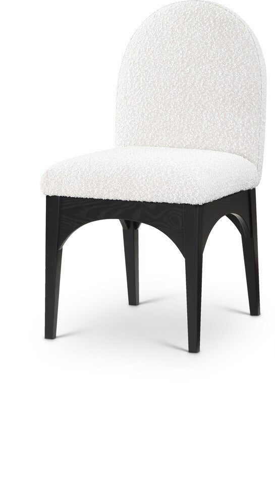 Meridian Furniture - Waldorf Cream Boucle Fabric Dining Chair - 381Cream-SC veiw 1