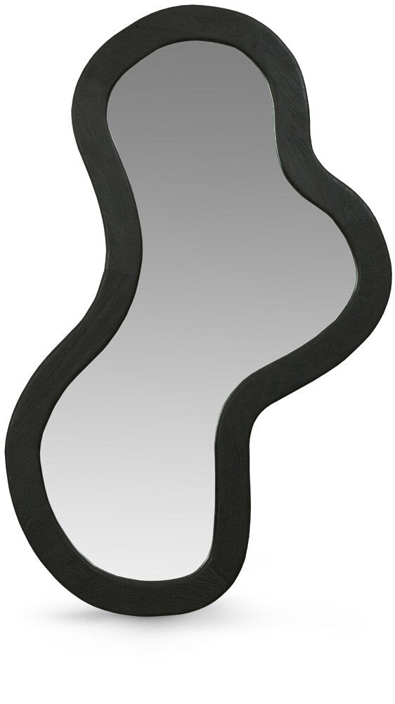 Meridian Furniture - Oblique Black Mirror - 417Black-48M veiw 1