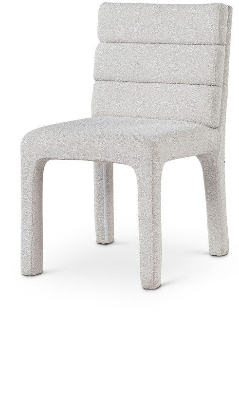 Meridian Furniture - Kai Cream Boucle Fabric Dining Chair (Set of 2) - 890Cream-C veiw 1
