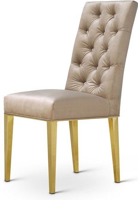 Meridian Furniture - Capri Beige Velvet Dining Chair (Set of 2) - 716BE-C veiw 1