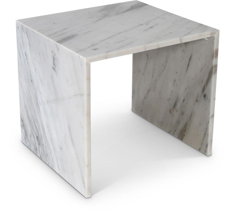 Meridian Furniture - Canova White End Table - 223White-ET veiw 1