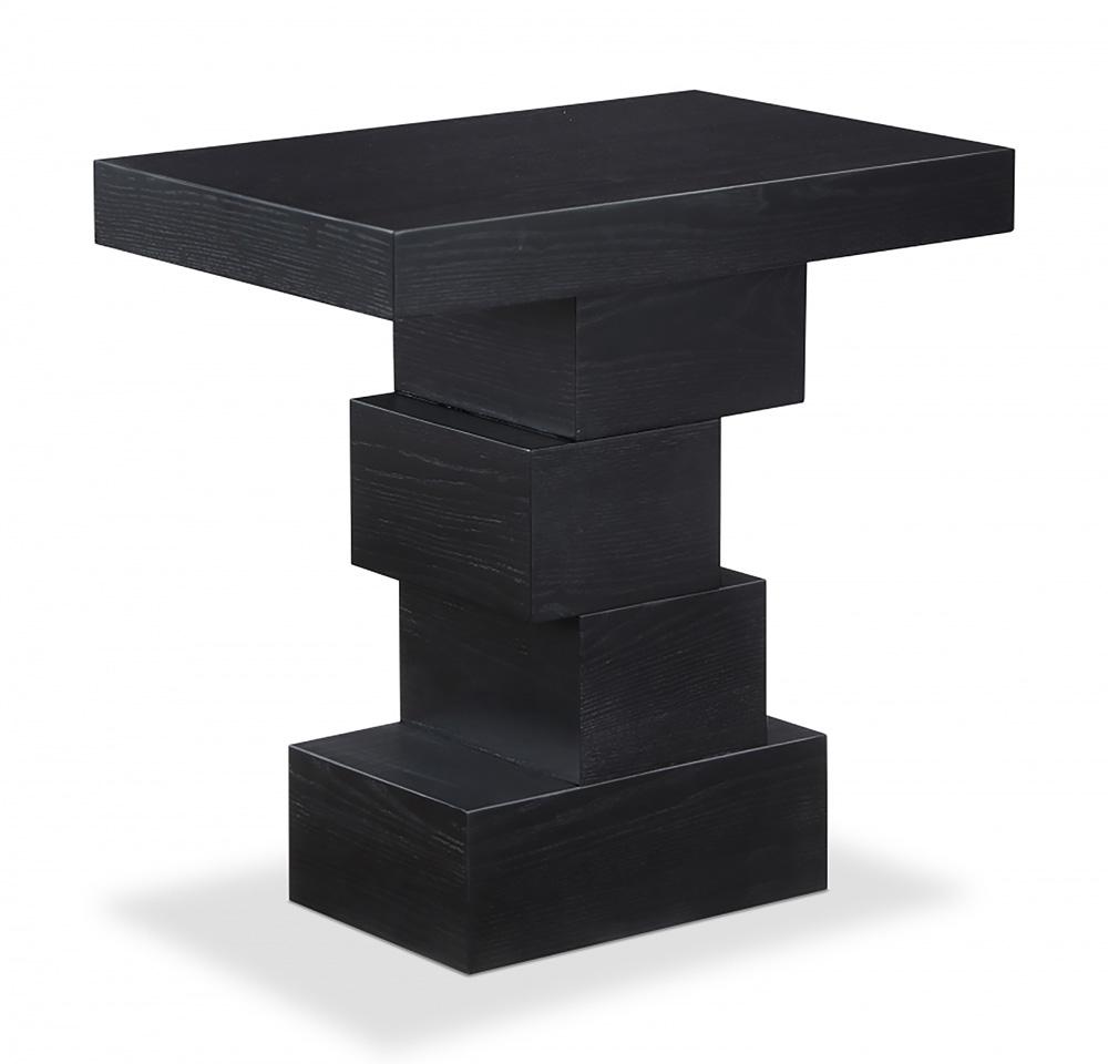 Meridian Furniture - Westmount Black End Table - 2Pc - 499Black-ET veiw 1