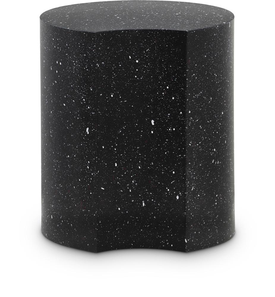 Meridian Furniture - Dimple Black End Table - 99084Black-ET18 veiw 1