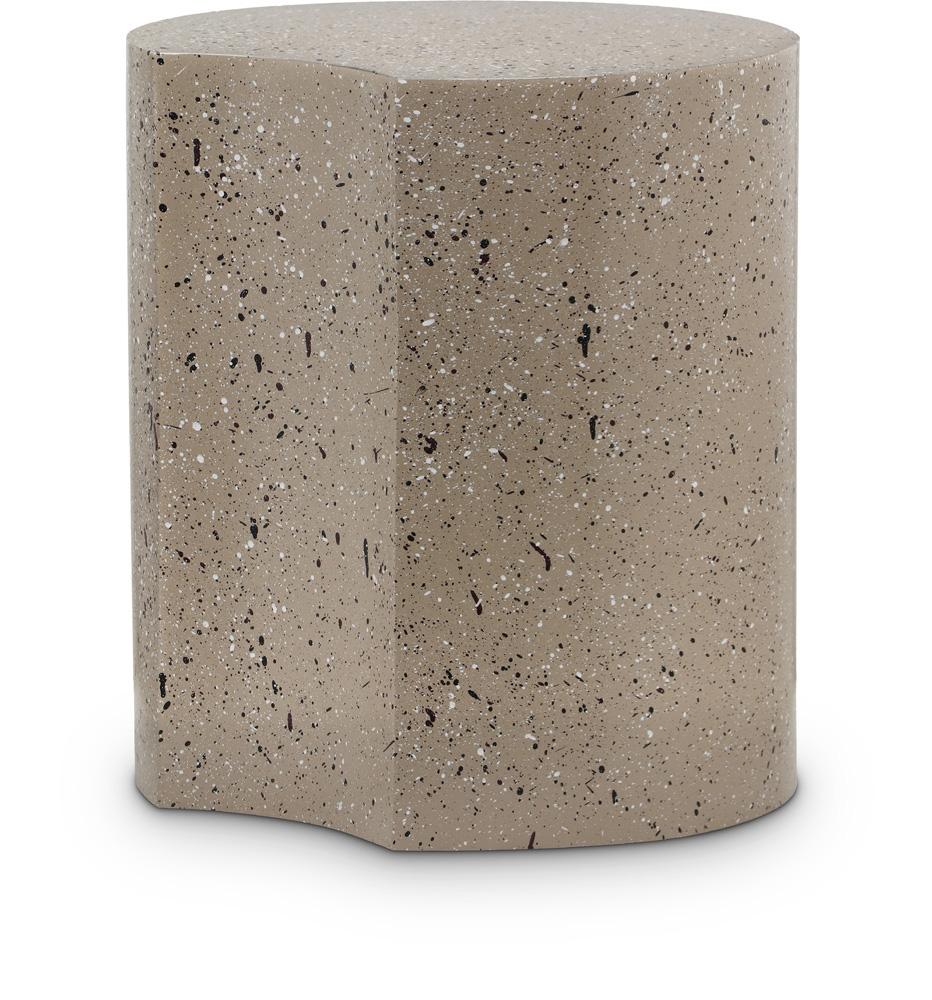 Meridian Furniture - Dimple Taupe End Table - 99084Taupe-ET18 veiw 1