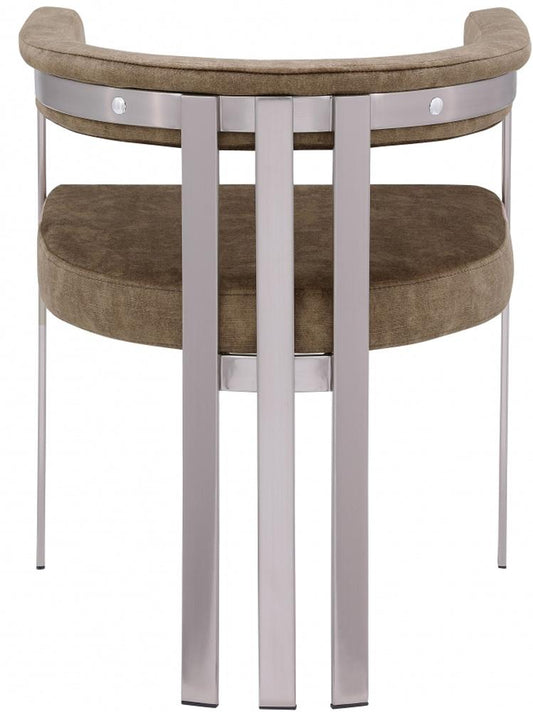 Meridian Furniture - Marcello Brown Velvet Dining Chair (Set of 2) - 938Brown-C veiw 2