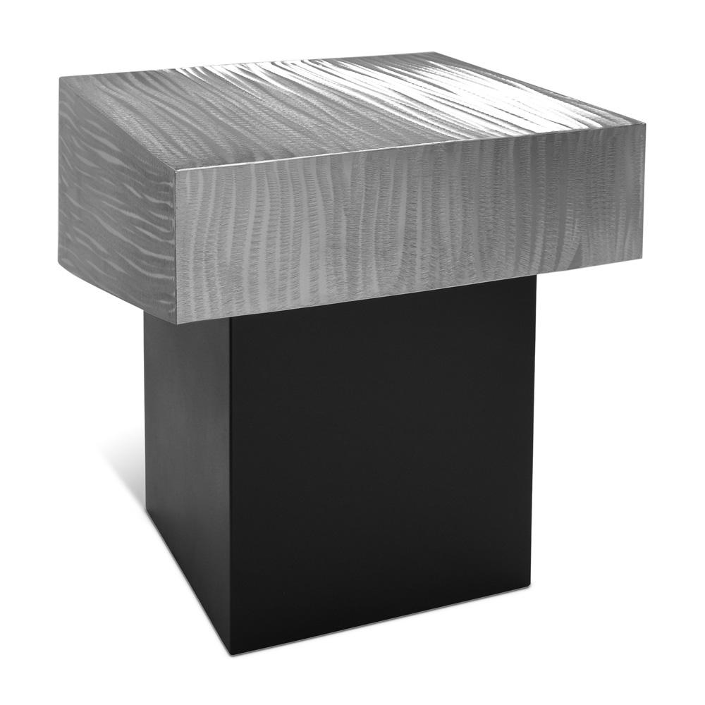 Meridian Furniture - Palladium Silver End Table - 255-ET veiw 1