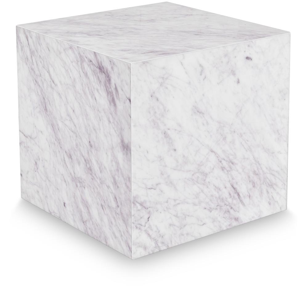 Meridian Furniture - Bolzano White End Table - 251White-ET veiw 1