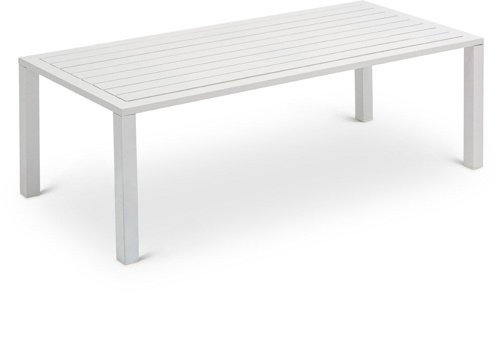 Meridian Furniture - Maldives Outdoor Patio Coffee Table - 346White-CT veiw 1