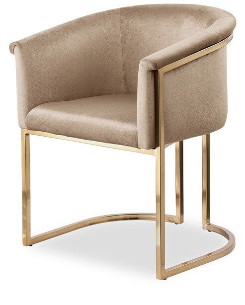 Meridian Furniture - Tierra Beige Velvet Dining Chair - 758Beige-C veiw 1