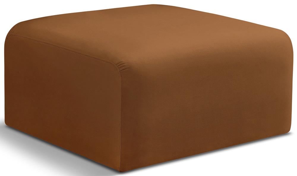 Meridian Furniture - Arc Saddle Velvet Ottoman - 103Saddle-Ott veiw 1