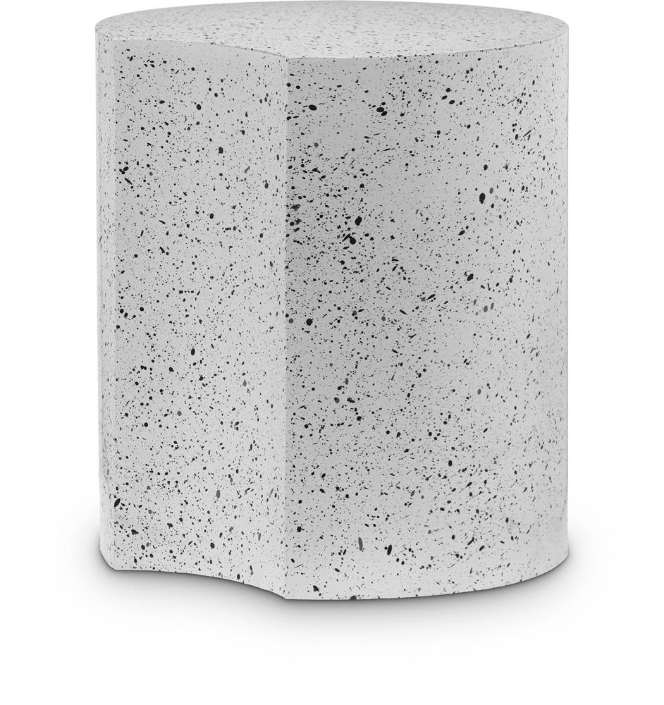 Meridian Furniture - Dimple White End Table - 99084White-ET20 veiw 1