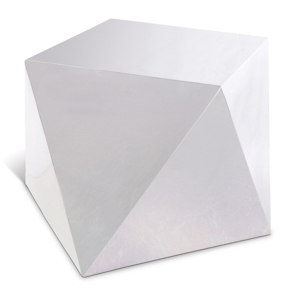 Meridian Furniture - Gemma Silver End Table - 222Silver-E veiw 1