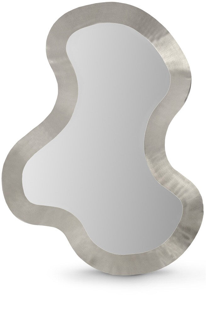 Meridian Furniture - Oblique Mirror - 440Silver-38M veiw 1