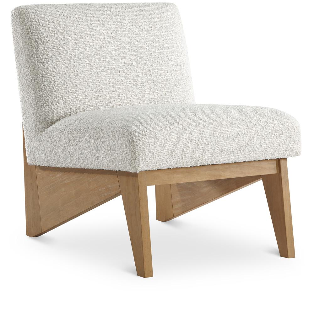 Meridian Furniture - Chapman Cream Boucle Fabric Accent Chair - 460Natural veiw 1