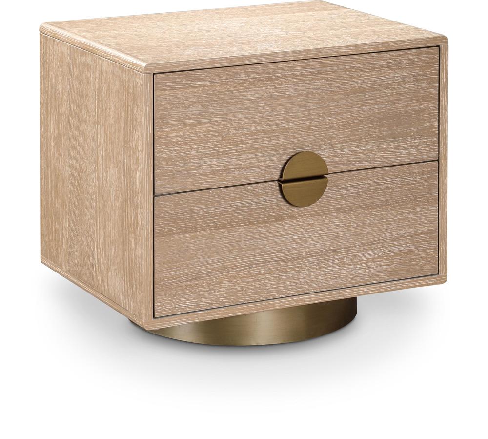 Meridian Furniture - Wade Natural Night Stand / Side Table - 852Natural-NS veiw 1