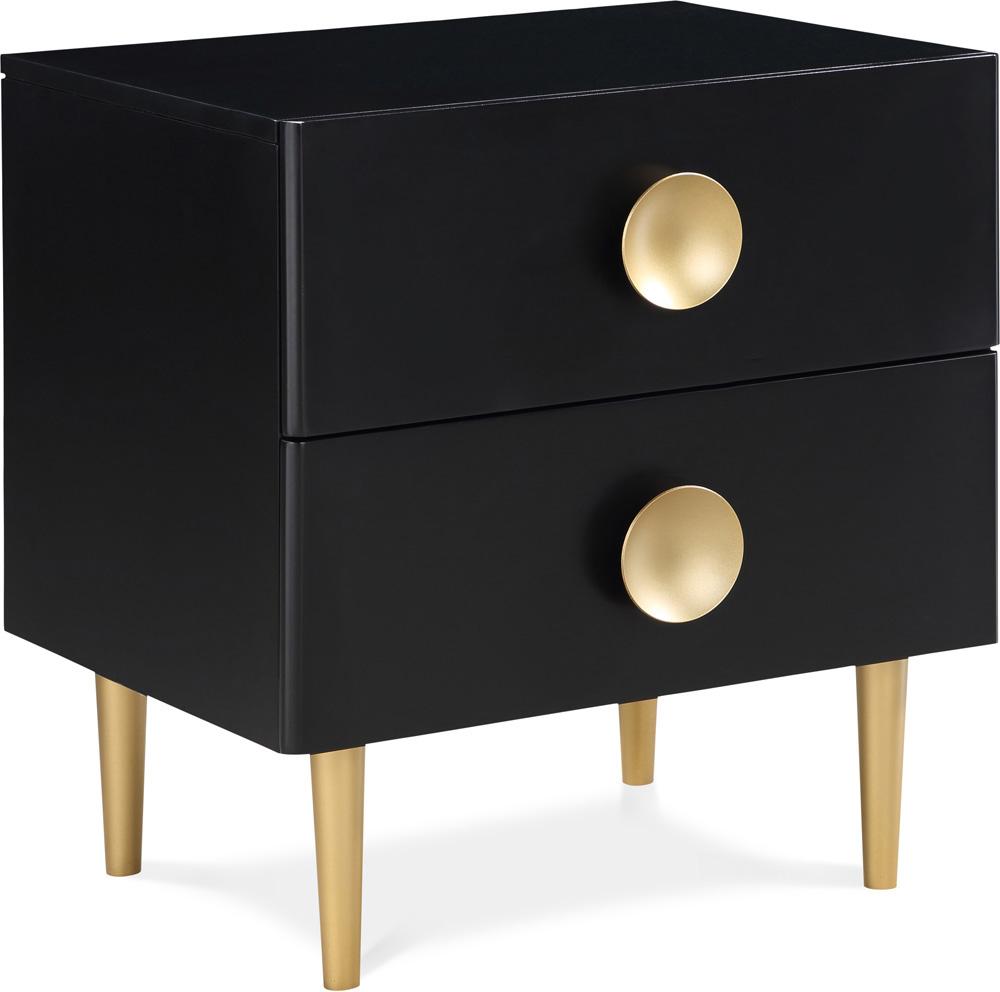Meridian Furniture - Zayne Black Night Stand - 842Black-NS veiw 1