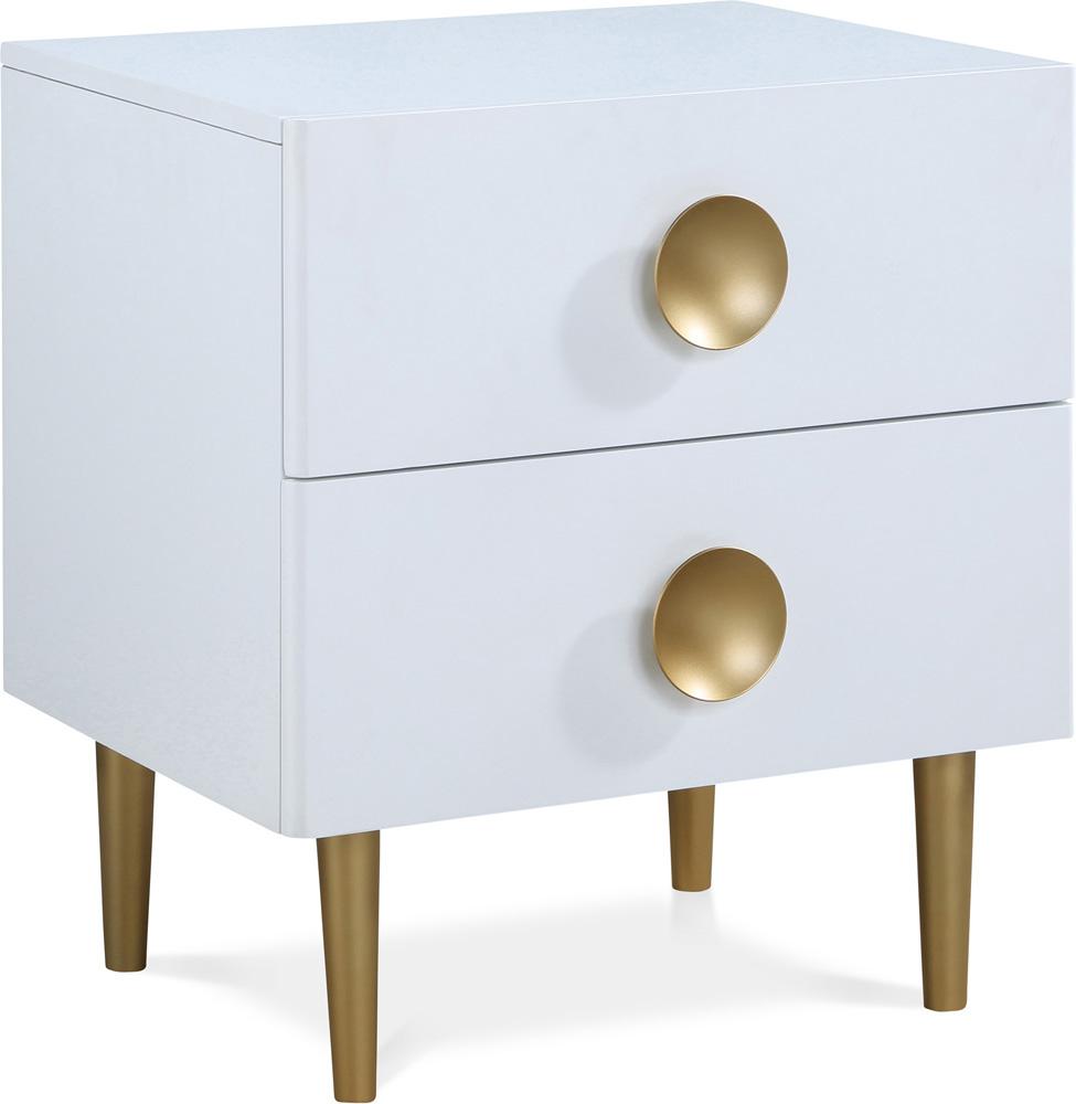 Meridian Furniture - Zayne White Night Stand - 842White-NS veiw 1