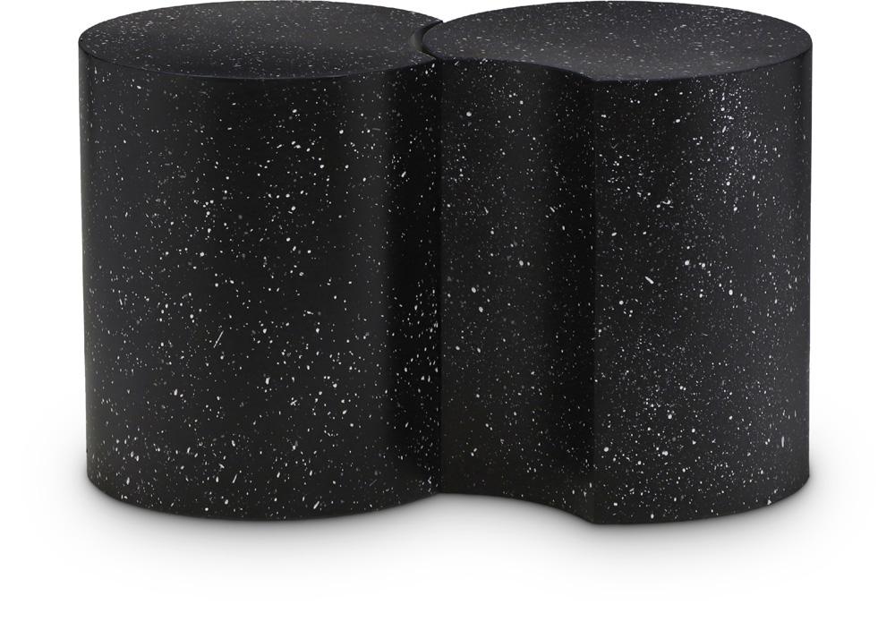 Meridian Furniture - Dimple Black End Table - 2Pc - 99084Black-2A veiw 1