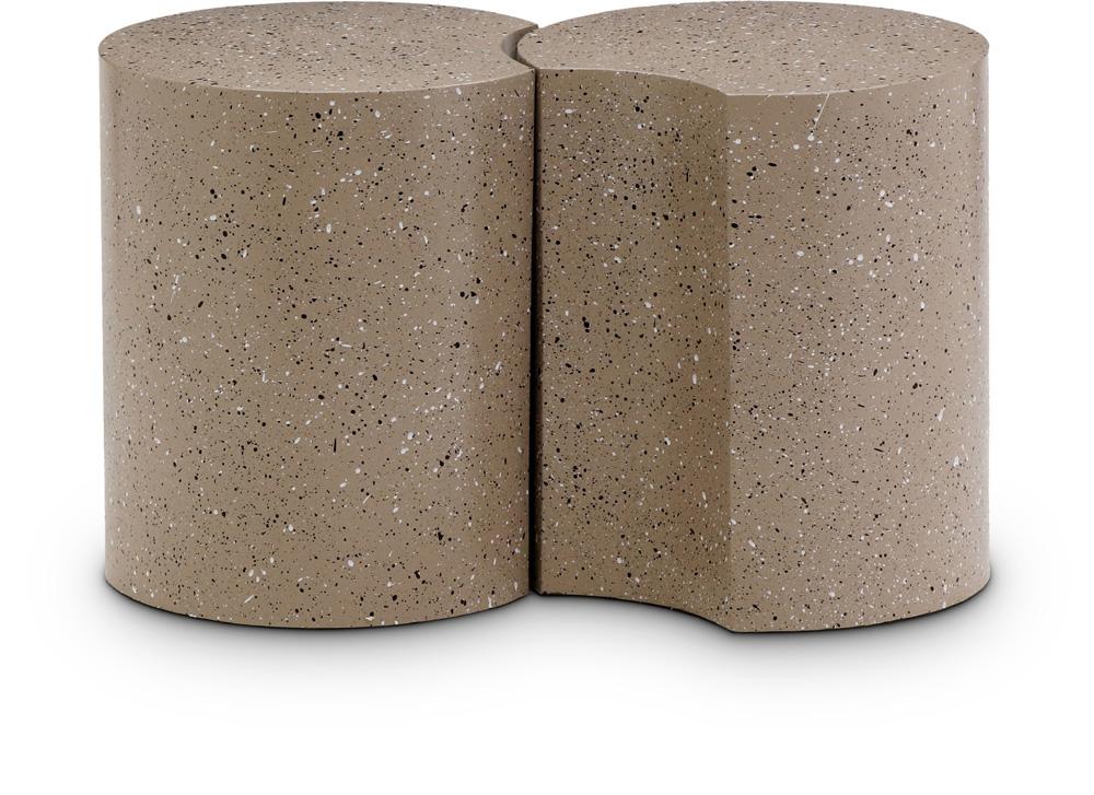 Meridian Furniture - Dimple Taupe End Table - 2Pc - 99084Taupe-2A veiw 1
