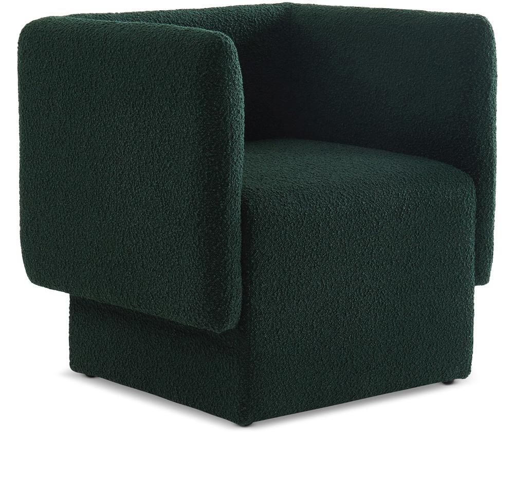 Meridian Furniture - Vera Green Boucle Fabric Accent Chair - 575Green veiw 1