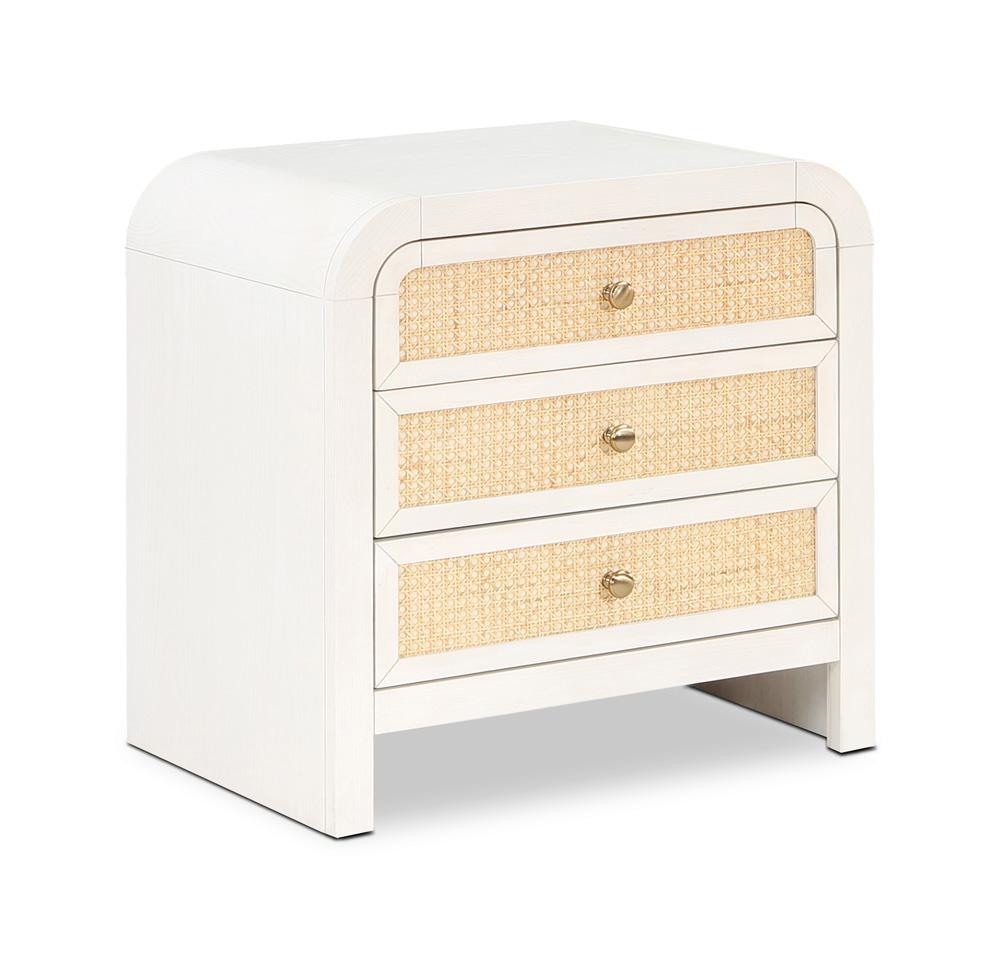 Meridian Furniture - Siena White Night Stand - SienaWhite-NS veiw 1