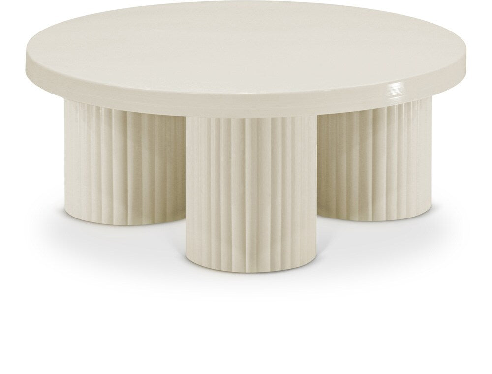 Meridian Furniture - Rhodes Cream Coffee Table - 279Cream-CT veiw 1
