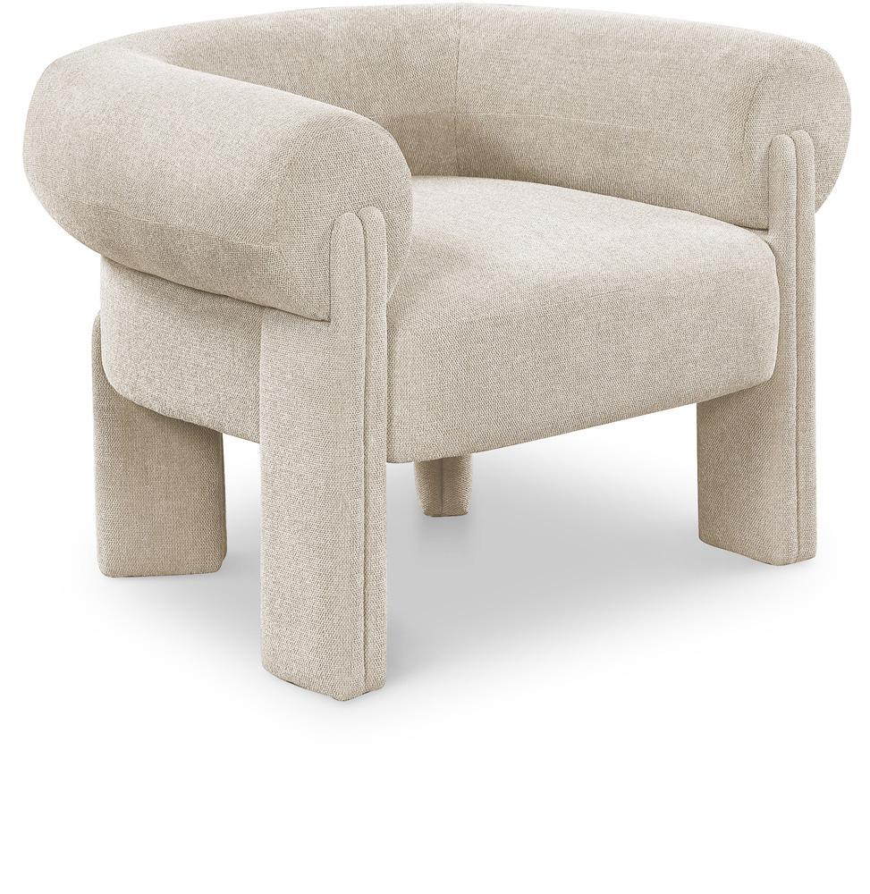 Meridian Furniture - Stefano Beige Polyester Fabric Accent Chair - 482Beige veiw 1