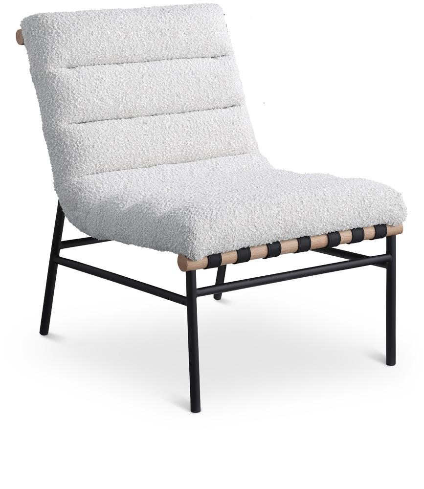 Meridian Furniture - Burke Cream Boucle Fabric Accent Chair - 411Cream veiw 1