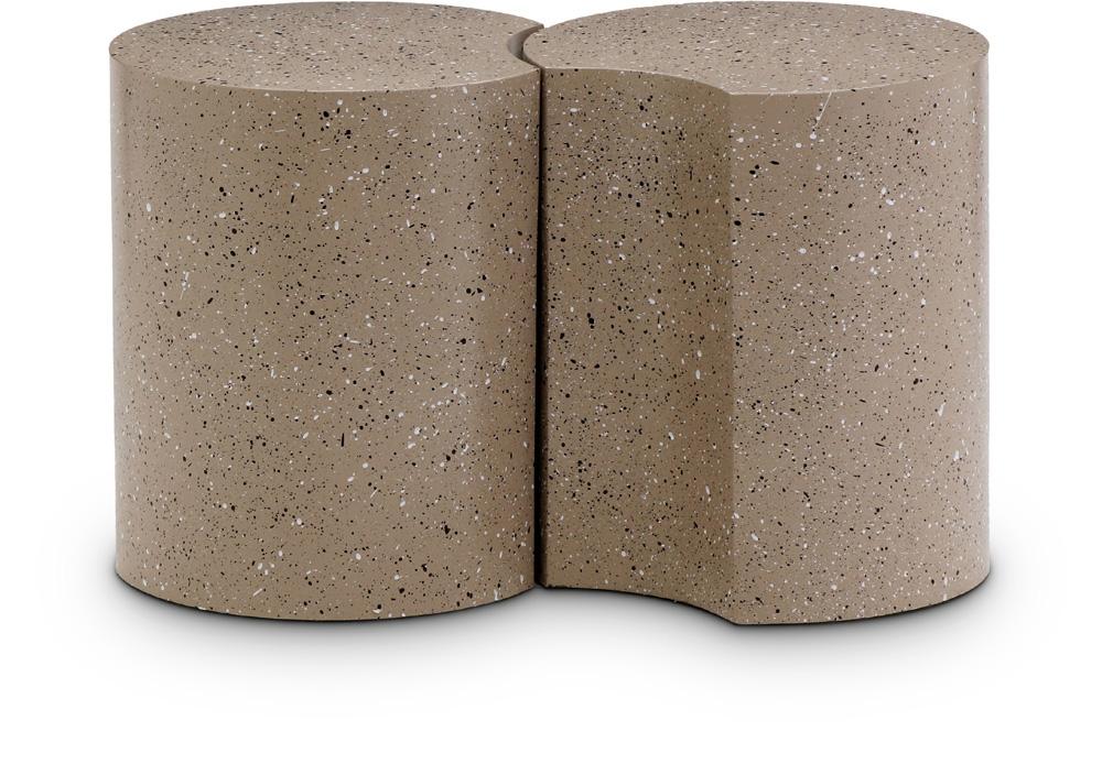 Meridian Furniture - Dimple Taupe End Table - 2Pc - 99084Taupe-2D veiw 1