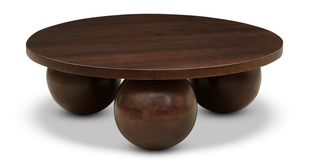 Meridian Furniture - Spherical Brown Coffee Table - 277Brown-CT veiw 1
