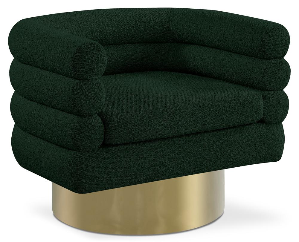 Meridian Furniture - Tessa Green Boucle Fabric Accent Chair - 544Green veiw 1