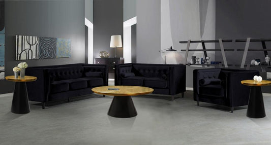 Meridian Furniture - Martini Brushed Gold/Matte Black Coffee Table - 240-C veiw 2