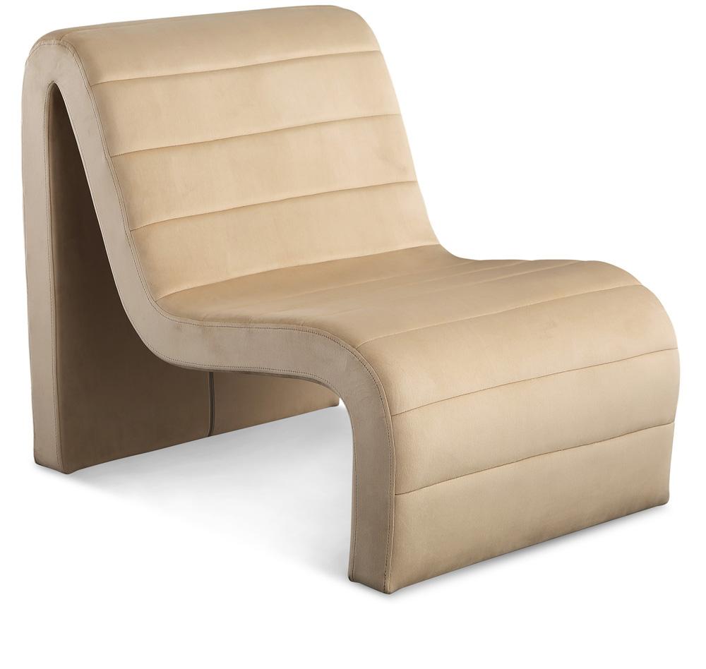 Meridian Furniture - Ivy Camel Velvet Accent Chair - 403Camel veiw 1