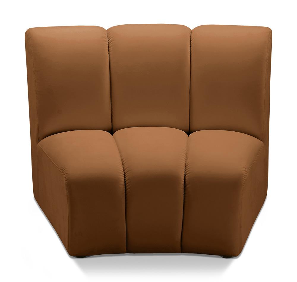 Meridian Furniture - Infinity Saddle Velvet Modular Chair - 638Saddle-C veiw 1