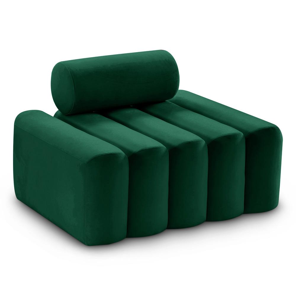 Meridian Furniture - Melody Green Velvet Chair - 647Green-C veiw 1