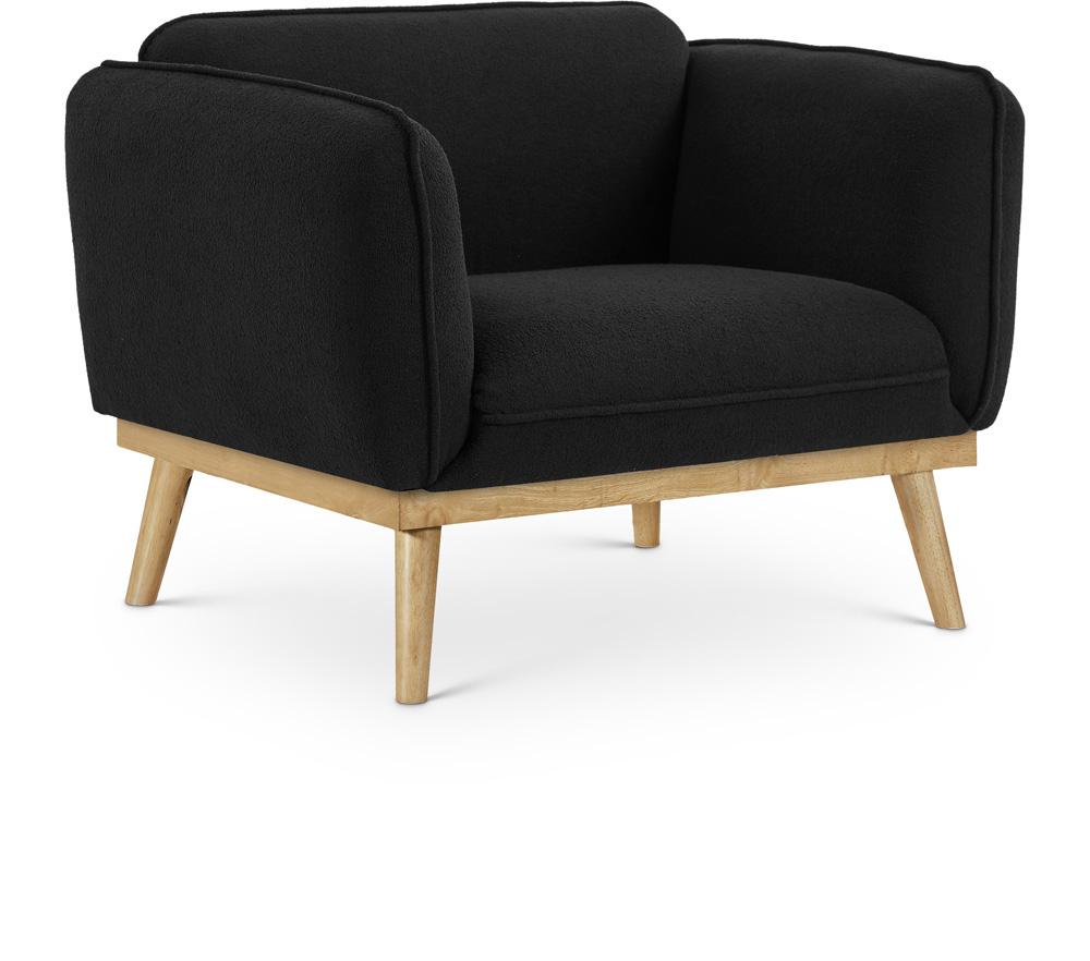 Meridian Furniture - Nolita Black Boucle Fabric Chair - 159Black-C veiw 1