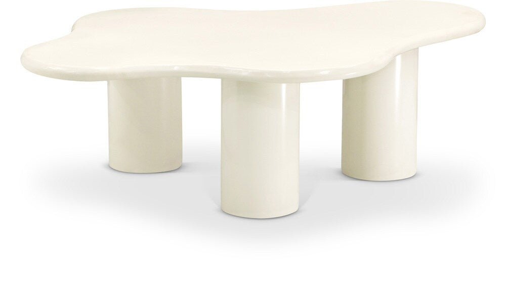 Meridian Furniture - Romaine Cream Coffee Table - 278Cream-CT veiw 1