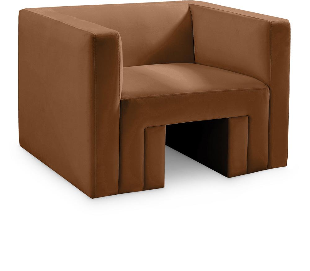 Meridian Furniture - Henson Saddle Velvet Chair - 665Saddle-C veiw 1