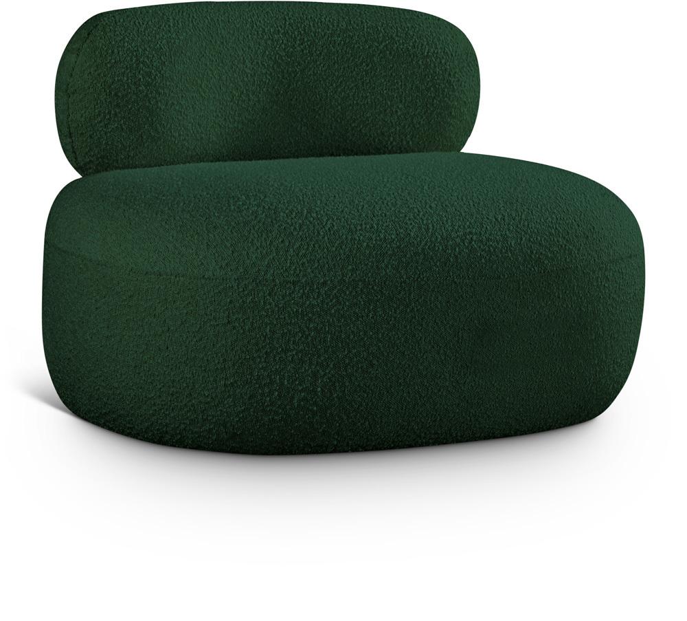 Meridian Furniture - Venti Green Boucle Fabric Chair - 140Green-C veiw 1