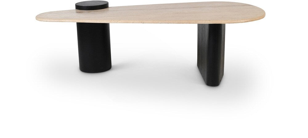 Meridian Furniture - Taverna Natural / Black Coffee Table - 99006Black-CT veiw 1