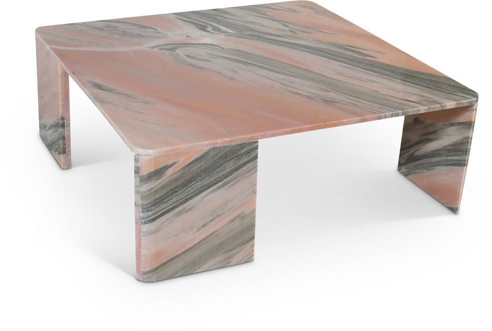 Meridian Furniture - Livorno Pink / Light Grey Coffee Table - 99007Pink-CT veiw 1
