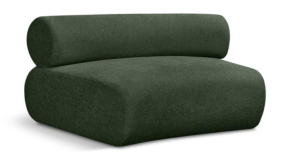 Meridian Furniture - Bale Green Chenille Fabric Modular Chair - 114Green-C veiw 1